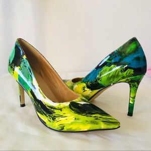 Comfortable casual pedant leather pumps